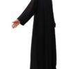 Plus-size maxi abaya, extra-wide and extra long