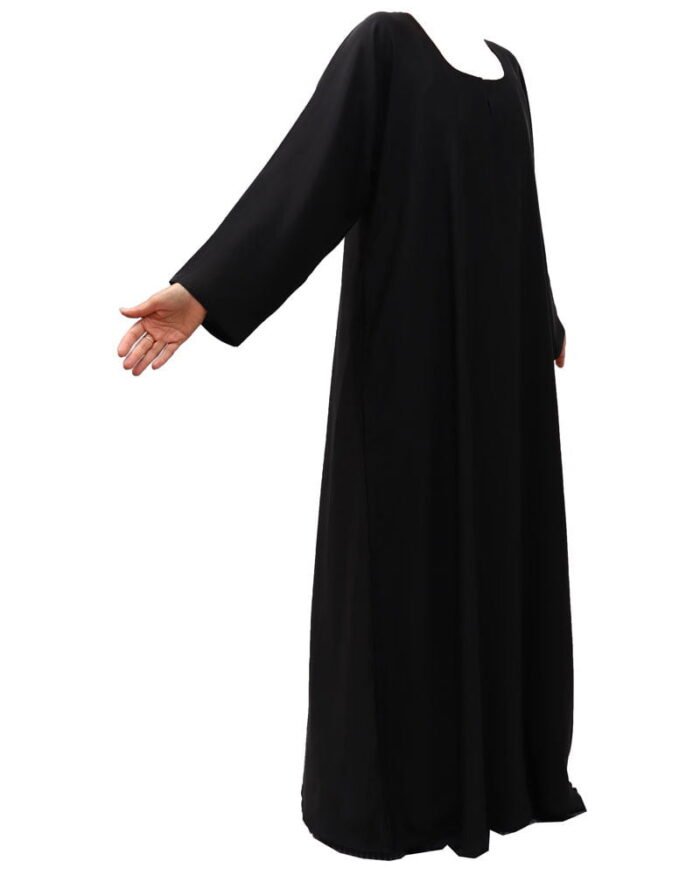 Plus-size maxi abaya, extra-wide and extra long